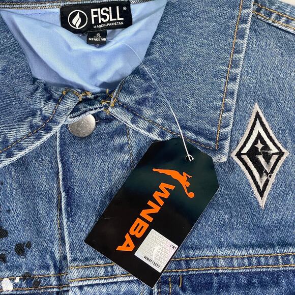 A'ja Wilson Las Vegas Aces Fisll Denim Jacket - Picture 6 of 8